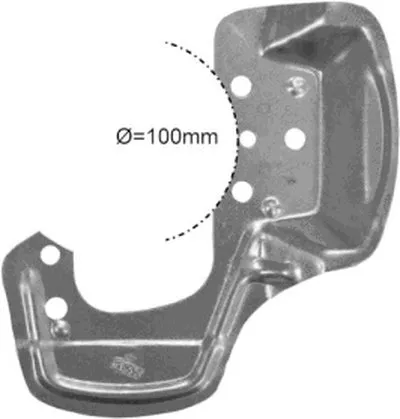 Отражатель, диск тормозного механизма VAN WEZEL купить