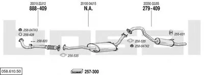 Система выпуска ОГ BOSAL купить