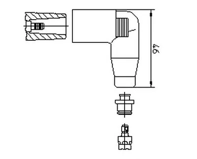 Вилка, распределитель зажигания; Вилка, катушка зажигания BREMI купить