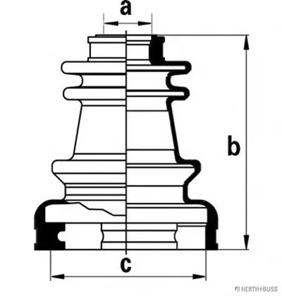 Комплект пылника, приводной вал HERTH+BUSS JAKOPARTS купить