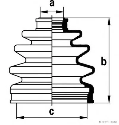Комплект пылника, приводной вал HERTH+BUSS JAKOPARTS купить