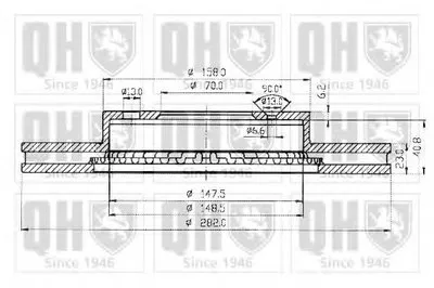 Тормозной диск QUINTON HAZELL купить