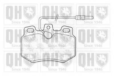 Комплект тормозных колодок, дисковый тормоз QUINTON HAZELL купить