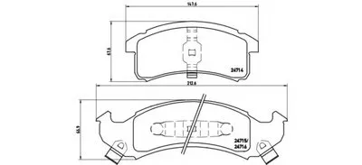 Комплект тормозных колодок, дисковый тормоз BREMBO купить