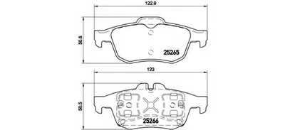 Комплект тормозных колодок, дисковый тормоз BREMBO купить
