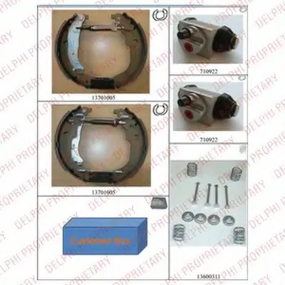 Комплект тормозных колодок DELPHI купить