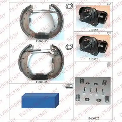 Комплект тормозных колодок DELPHI купить