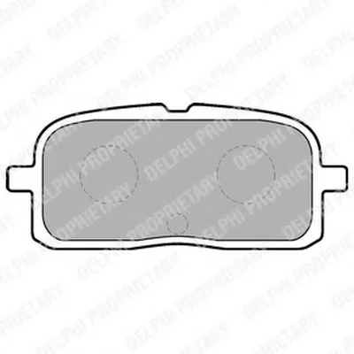 Комплект тормозных колодок, дисковый тормоз DELPHI купить