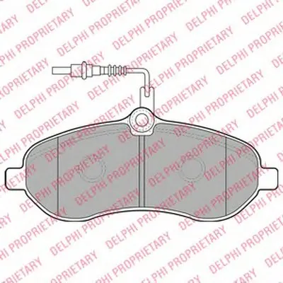 Комплект тормозных колодок, дисковый тормоз DELPHI купить