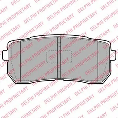 Комплект тормозных колодок, дисковый тормоз DELPHI купить