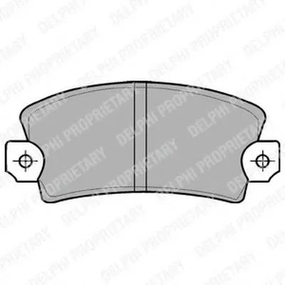 Комплект тормозных колодок, дисковый тормоз DELPHI купить