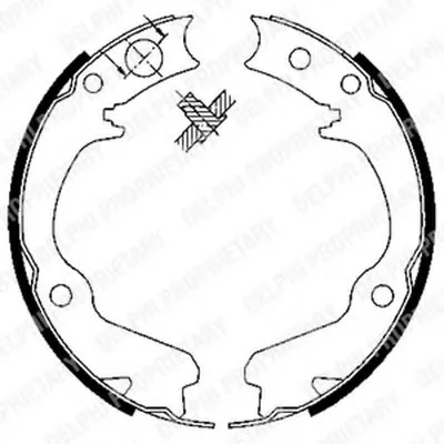 Комплект тормозных колодок, стояночная тормозная система DELPHI купить