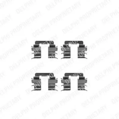 Комплектующие, колодки дискового тормоза DELPHI купить