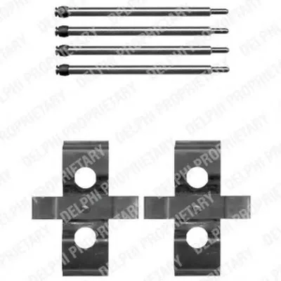 Комплектующие, колодки дискового тормоза DELPHI купить