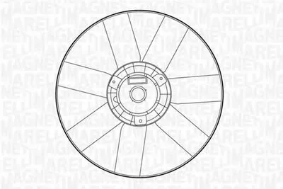 Вентилятор, охлаждение двигателя MAGNETI MARELLI купить