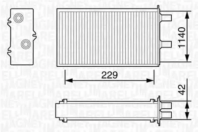 Теплообменник, отопление салона MAGNETI MARELLI купить