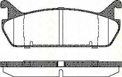 Комплект тормозных колодок, дисковый тормоз TRISCAN купить