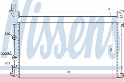 Радиатор, охлаждение двигателя NISSENS купить