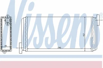 Теплообменник, отопление салона NISSENS купить
