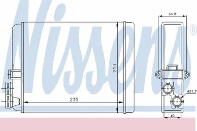 Теплообменник, отопление салона NISSENS купить