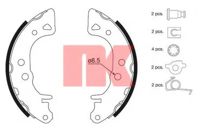 Комплект тормозных колодок NK купить