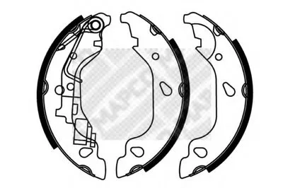 Комплект тормозных колодок MAPCO купить