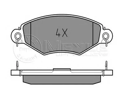 Комплект тормозных колодок, дисковый тормоз MEYLE купить