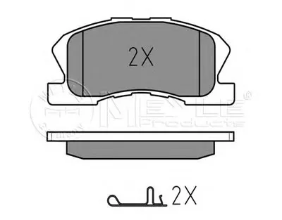 Комплект тормозных колодок, дисковый тормоз MEYLE купить