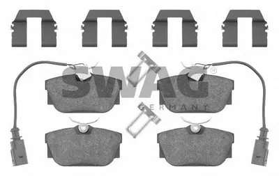 Комплект тормозных колодок, дисковый тормоз SWAG купить
