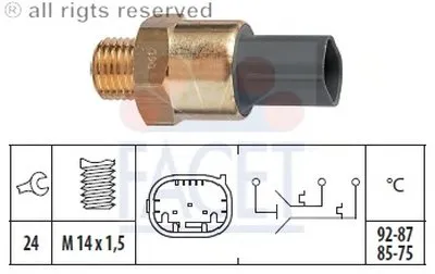 Термовыключатель, вентилятор радиатора FACET купить