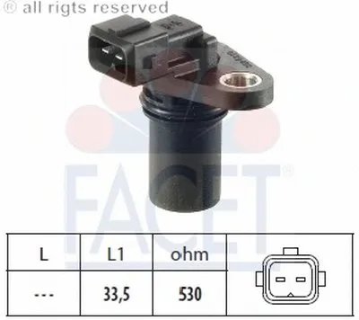 Датчик частоты вращения, управление двигателем; Датчик, положение распределительного вала FACET купить