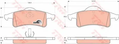 Комплект тормозных колодок, дисковый тормоз COTEC TRW купить
