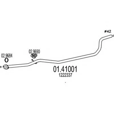 Труба выхлопного газа MTS купить