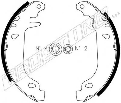 Комплект тормозных колодок TRUSTING купить