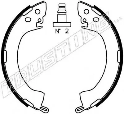 Комплект тормозных колодок TRUSTING купить