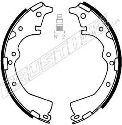 Комплект тормозных колодок TRUSTING купить