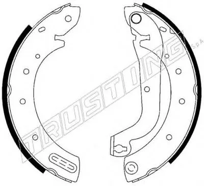 Комплект тормозных колодок REPARATION KIT TRUSTING купить