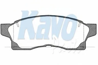 Комплект тормозных колодок, дисковый тормоз MK KASHIYAMA KAVO PARTS купить