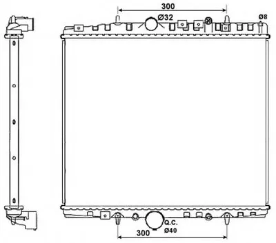 Радиатор, охлаждение двигателя NRF купить
