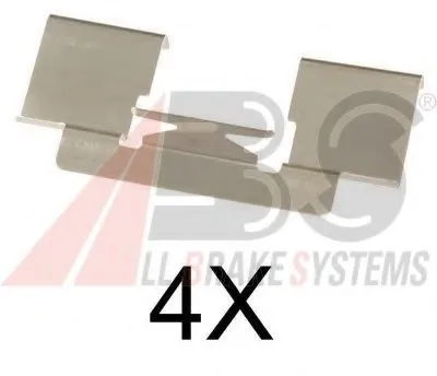 Комплектующие, колодки дискового тормоза A.B.S. купить