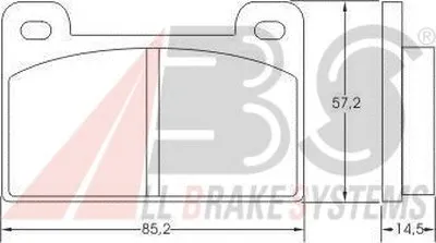 Комплект тормозных колодок, дисковый тормоз A.B.S. купить
