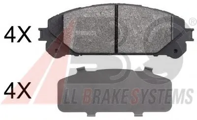 Комплект тормозных колодок, дисковый тормоз A.B.S. купить