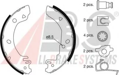 Комплект тормозных колодок A.B.S. купить