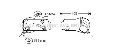 Масляный радиатор, автоматическая коробка передач AVA QUALITY COOLING купить