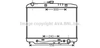 Радиатор, охлаждение двигателя AVA QUALITY COOLING купить