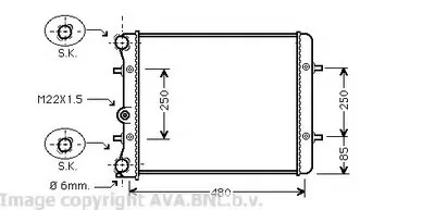 Радиатор, охлаждение двигателя AVA QUALITY COOLING купить