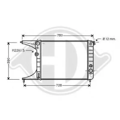 Радиатор, охлаждение двигателя DIEDERICHS купить