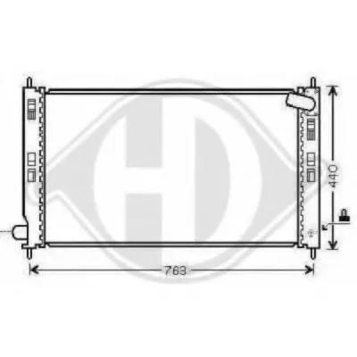 Радиатор, охлаждение двигателя DIEDERICHS купить
