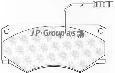 Комплект тормозных колодок, дисковый тормоз QH JP GROUP купить