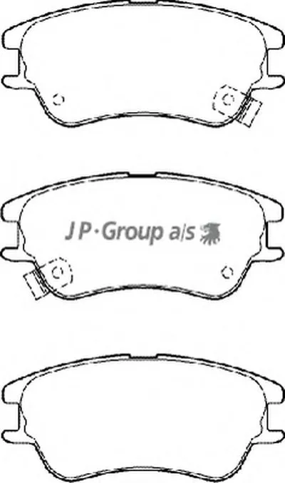 Комплект тормозных колодок, дисковый тормоз QH JP GROUP купить